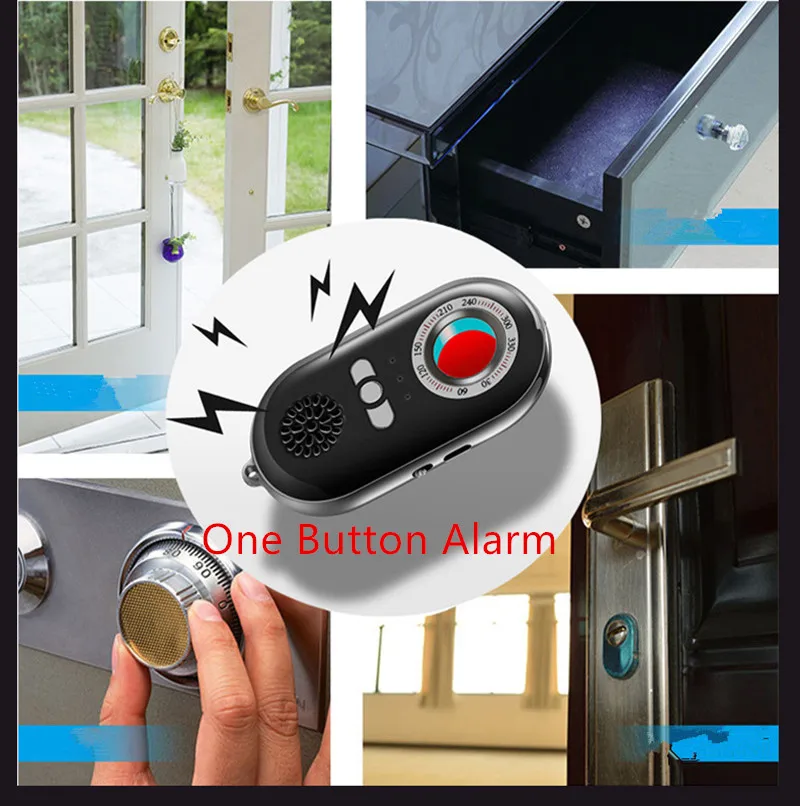 Detector de Espião de Segurança de Privacidade Finder + Anti-roubo Dispositivo de Alarme para Viagens Pessoal Dispositivo Scanner Anti Escondido Bug Seguro K98 rf 13 pessoal dispositivo rf scanner anti escondido bug