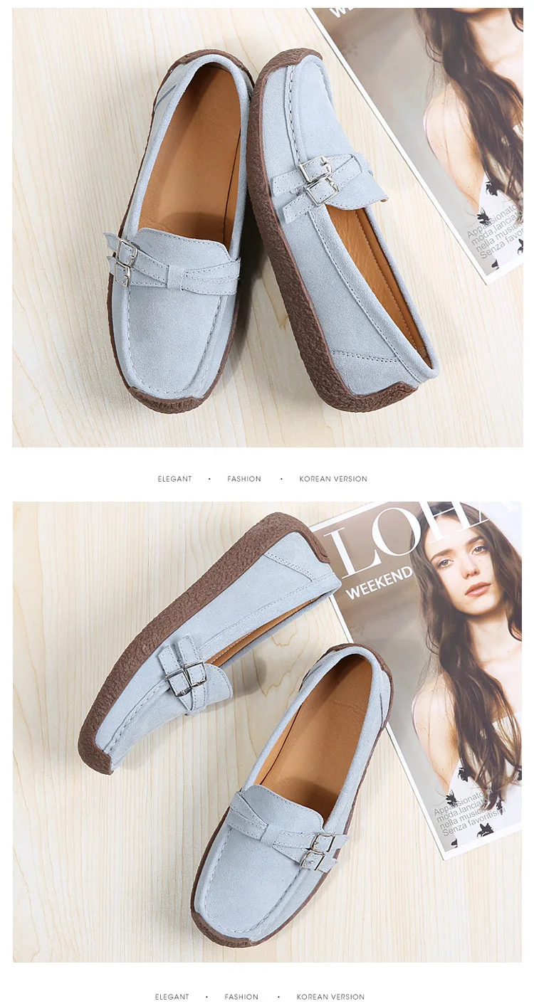  Cross-border7032 Spring European and American New Snail Shoes Outside Leather Leisure Sports Shoes