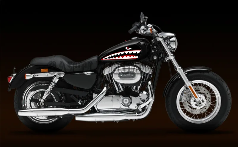Наклейки на бак с газом для мотоцикла наклейки акулами Harley Sportster XL883L/N/R XL1200C/S/L/N/R/V