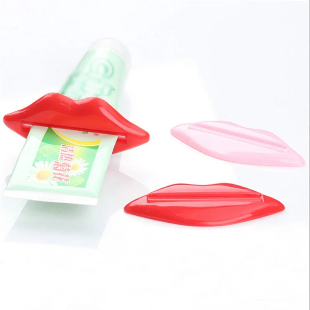 

Top Sale Sexy Hot Lip Kiss Tube Dispen ser Toothpaste Cream Squee zer Home Tube Rolling Holder Squee zer Random Color