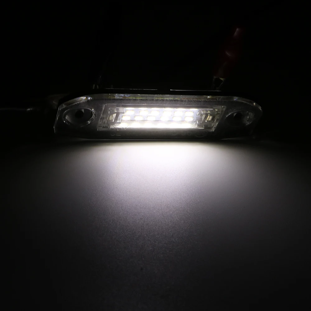 YSY 1 комплект Подсветка регистрационного номера 18SMD автомобиля светодиодная