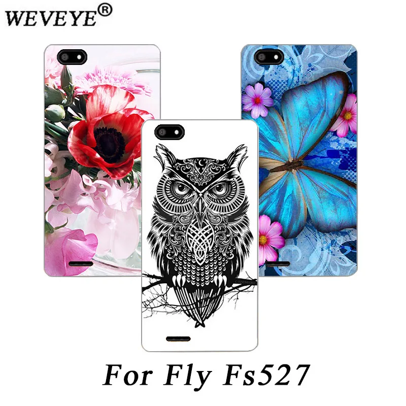 

WEVEYE New Painting Print Perfect Flowers animals And Towers Design Phone Case For Fly FS527 Nimbus 17 DIY Cases For Fly Fs527