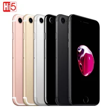 Разблокированный Apple iPhone 7 32G/128G/256G Rom четырехъядерный мобильный телефон 12.0MP камера IOS 1960mA отпечаток пальца смартфон весь