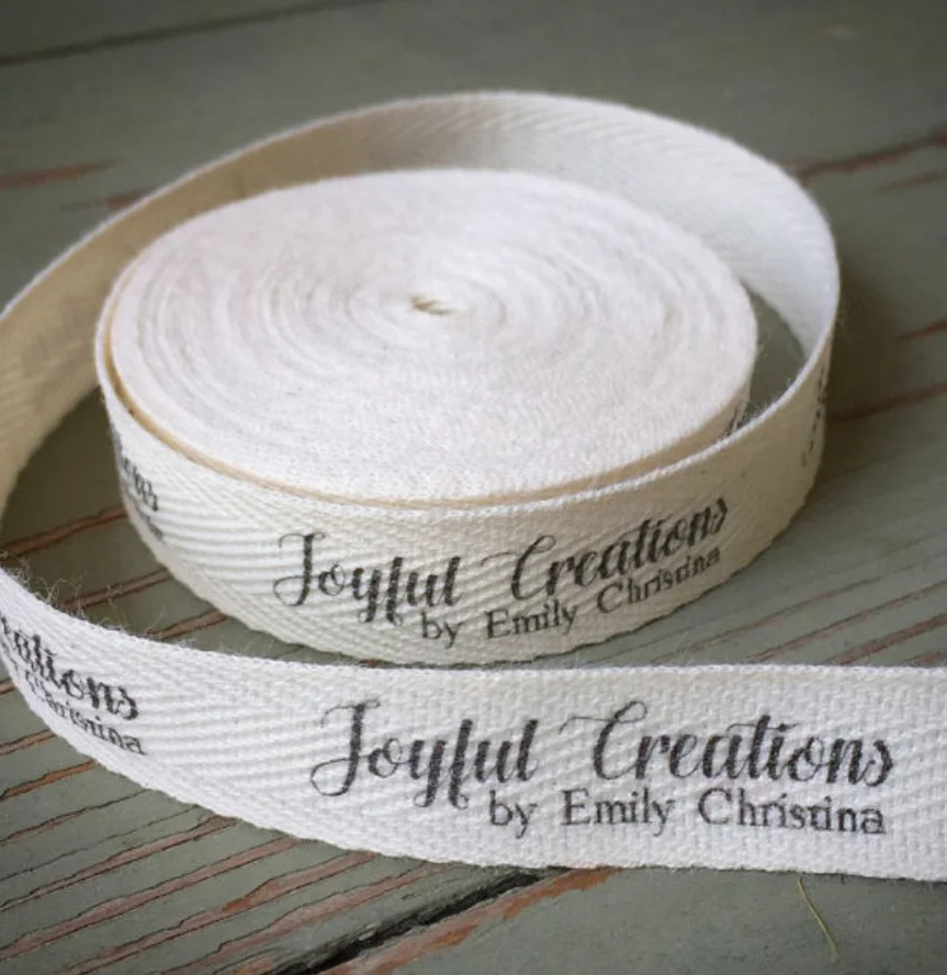 

Wholesale Free shipping customize sign garment clothing print labels 1000pcs/roll width below 25mm natural cotton label tag CD03