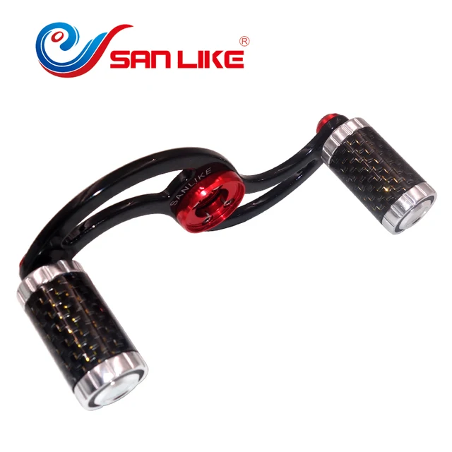 Special Price SANLIKE 7*4MM Carbon Fiber Fishing Reel Handle Crank Rocker for Shimano Baitcasting Reels Left Right Hand fishing accessories Special Price SANLIKE 7*4MM Carbon Fiber Fishing Reel Handle Crank Rocker for Shimano Baitcasting Reels Left Right Hand fishing accessories
