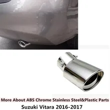 for Suzuki Vitara 2016 2017 2018 Styling cover muffler exterior end pipe outlet dedicate stainless steel exhaust tip tail 1pcs