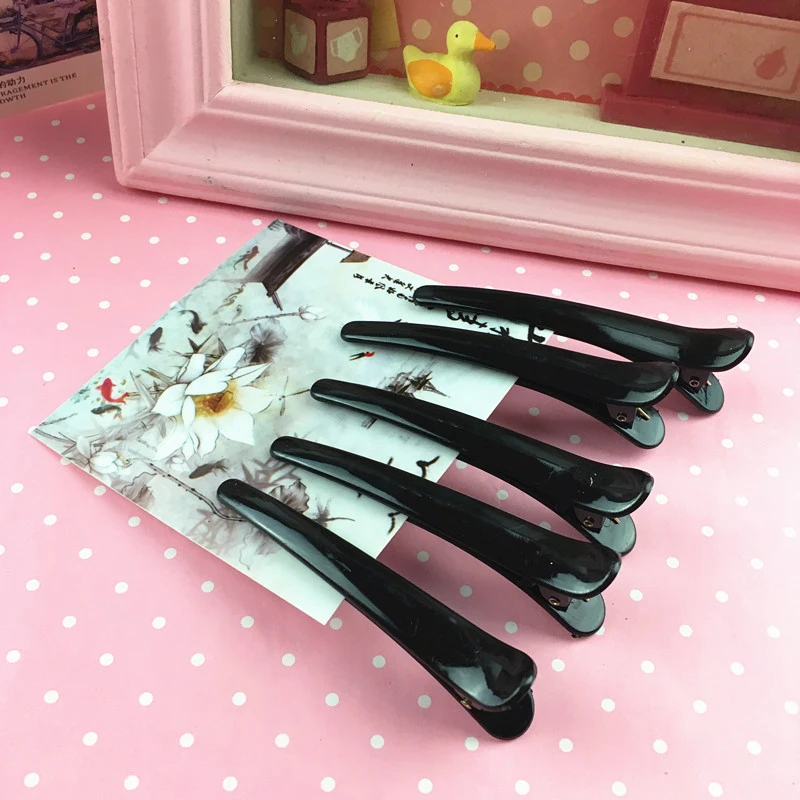

1 Pcs Black Hair Grip Clips Hairdressing Sectioning Cutting Hair Clamps Clip Professional Plastic Salon Styling Hair Clips