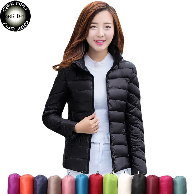 Mom Thin Light Jacket Short Tops Winter Jacket Women Coat Korean Slim Plus size Female Parka Coat Padded Jacket Casual Basic
