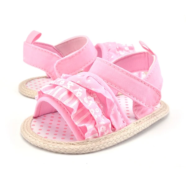 Infant Baby Girls Sandals Summer Sandal Princess Flower Soft Sole Non