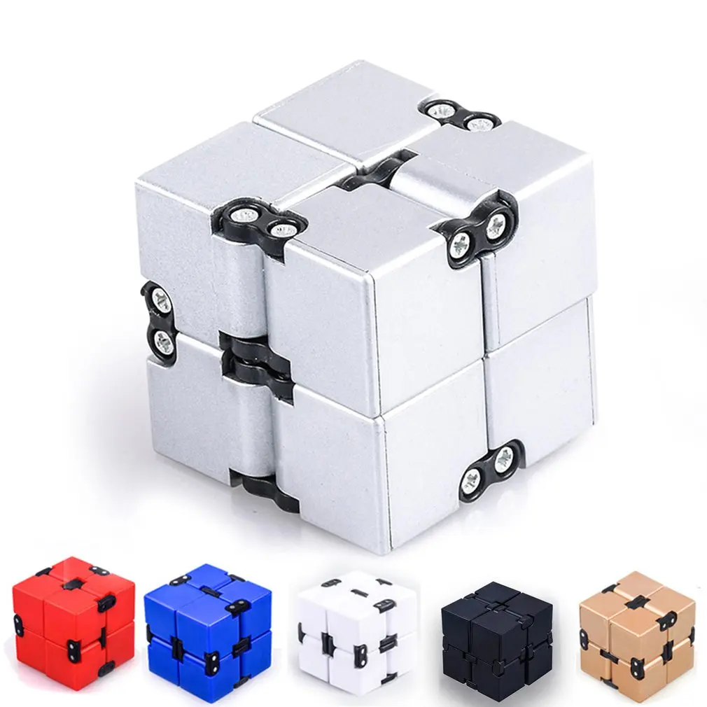 Высокая текстура Бесконечность куб магический куб алюминиевый сплав Professional Competition speed Puzzle взрослые декомпрессионные Игрушки Анти стресс