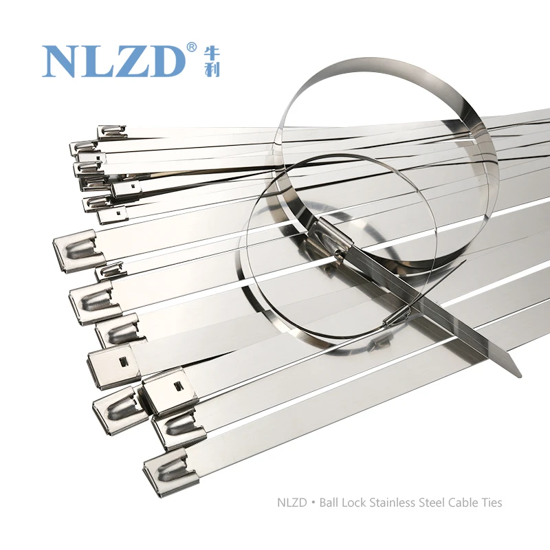 QUALITY STAINLESS STEEL CABLE TIES MARINE GRADE METAL ZIP TIE EXHAUST WRAP