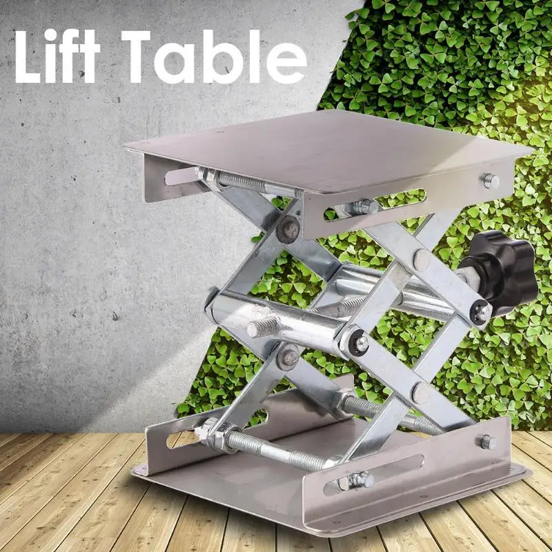 Алюминиевый подъемный стол для деревообработки, гравировальная лабораторная подъемная стойка, деревообрабатывающая подъемная платформа