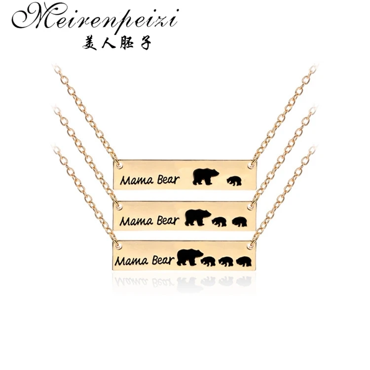 barst Aap Houden Papa Beer Mama Beer Hanger Ketting Geschenken Voor Moeder Vader  Valentijnsdag Cadeau Voor Vrouw Sieraden Moederdag verjaardag  Herinnering|Pendants| - AliExpress