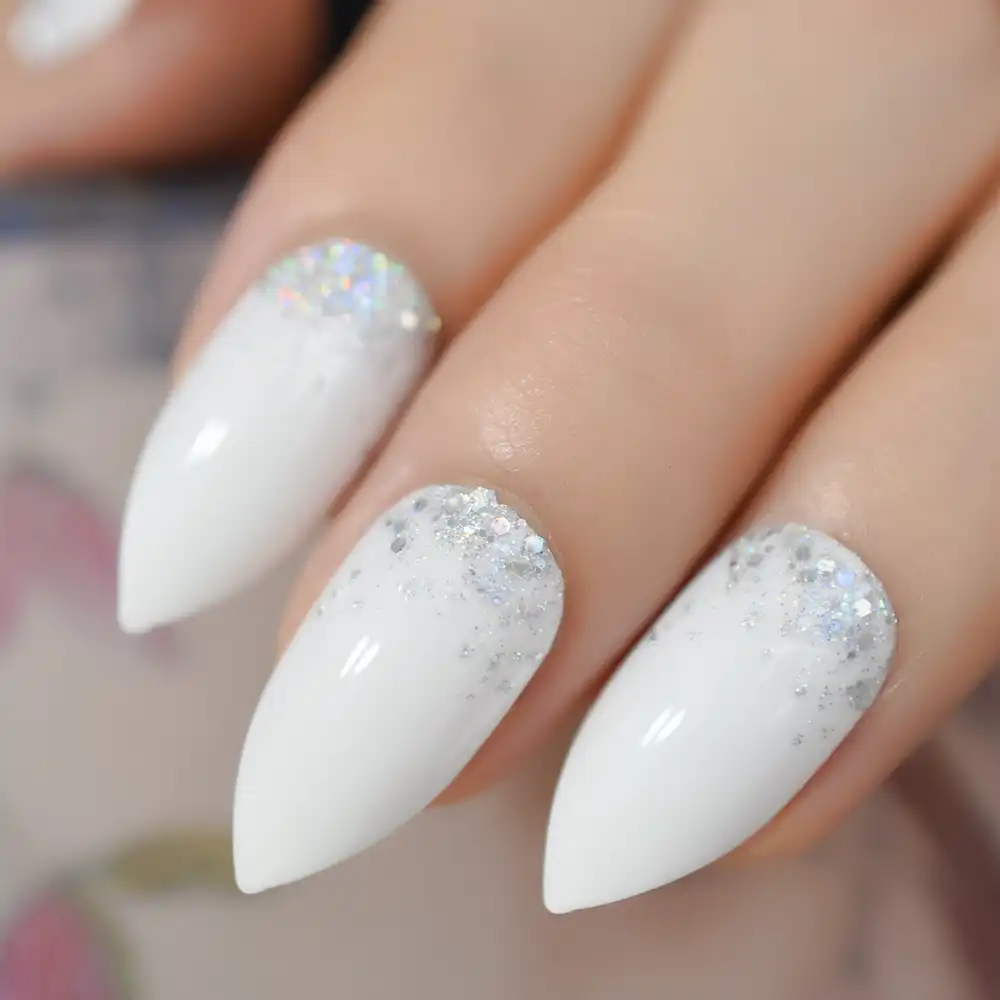 Get Ombre Glitter Fake Nails Stiletto Nail Sharper White Nails Cool Desktop Wallpaper Free Wallpaper Ombre Glitter Fake Nails Stiletto Nail Sharper White Nails Cool HD