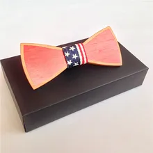 wine bow tie Handmade Wooden Ties Men’s Fashion Wood Bow Tie For Groom Wedding Party Accessories For Women Men