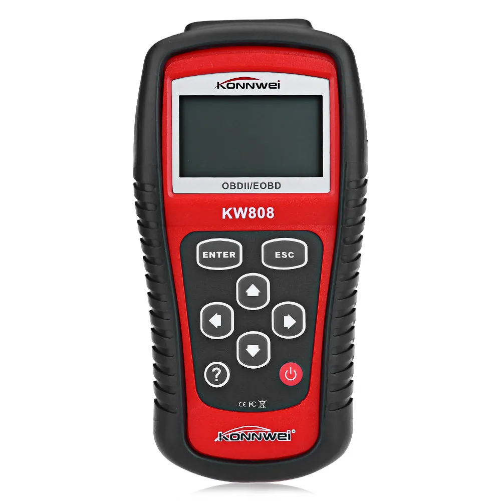 

KONNWEI KW808 OBD2 Auto Diagnostic Tool Code Reader Supports CAN Engine Reset Scanner Built-In OBD-II DTC Lookup Library