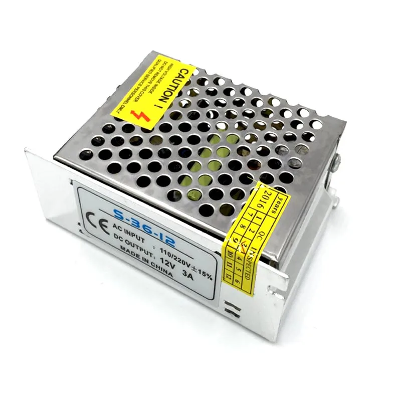 1 x AC 100V 240V DC/DC 12V 2A 3A 5A 10A светодиодный трансформатор выключатель питания Мощность
