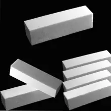 10 Buffing Sanding Sponge Block Files White Pedicure Manicure Nail Art Tip Tool