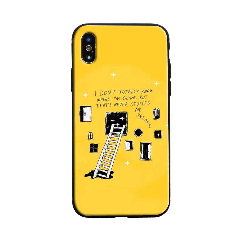Желтый эстетический красивый чехол Мягкий силиконовый чехол для телефона чехол для Apple iPhone 5 5S SE 6 6s 7 8 Plus X XR XS MAX чехол