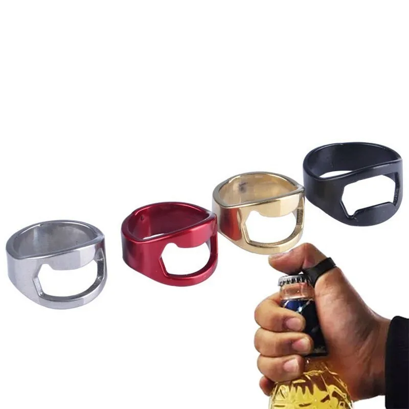 

Multi-function Stainless Steel Colorful Ring-Shape Opener Convenient Bar Tools Beer Bottle Opener