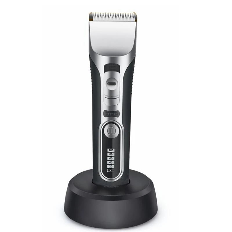 

New Professional Electric Hair Clipper Rechargeable Hair Trimmer Titanium Ceramic Blade for Salon Hair Cutting Machine