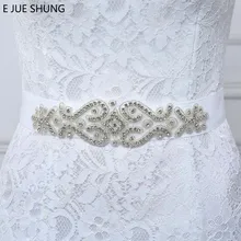 E JUE Шунг с украшением в виде кристаллов Свадебные ремни атласная свадьбное платье со стразами Пояс аксессуары для свадьбы свадебный Вечеринка ленточный пояс