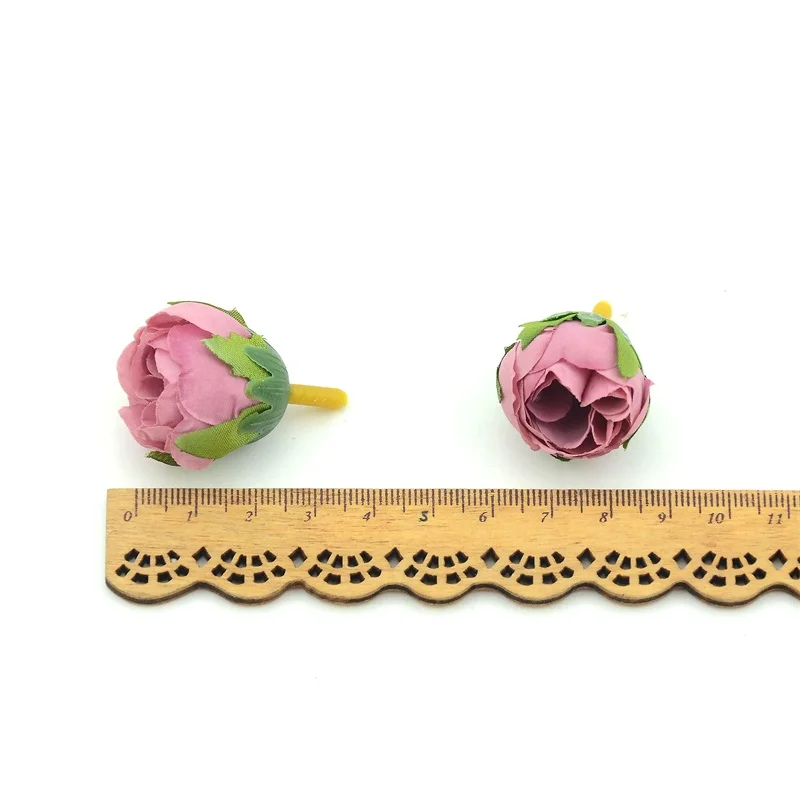 10 шт. мини шелковая искусственная чайная Роза цветочная головка для украшения свадебной вечеринки DIY аксессуары для букета ручной работы