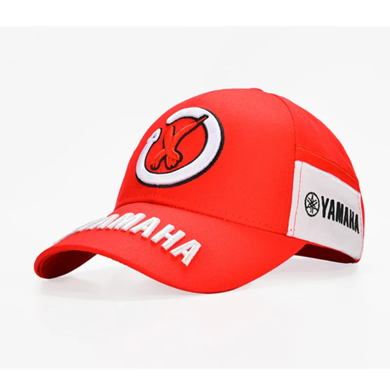 Новинка F1 MOTO GP Jorge Lorenzo вышивка 99 YAMAHA Кепка мотогонок бейсболка Gorra спортивные бейсболки - Цвет: RED