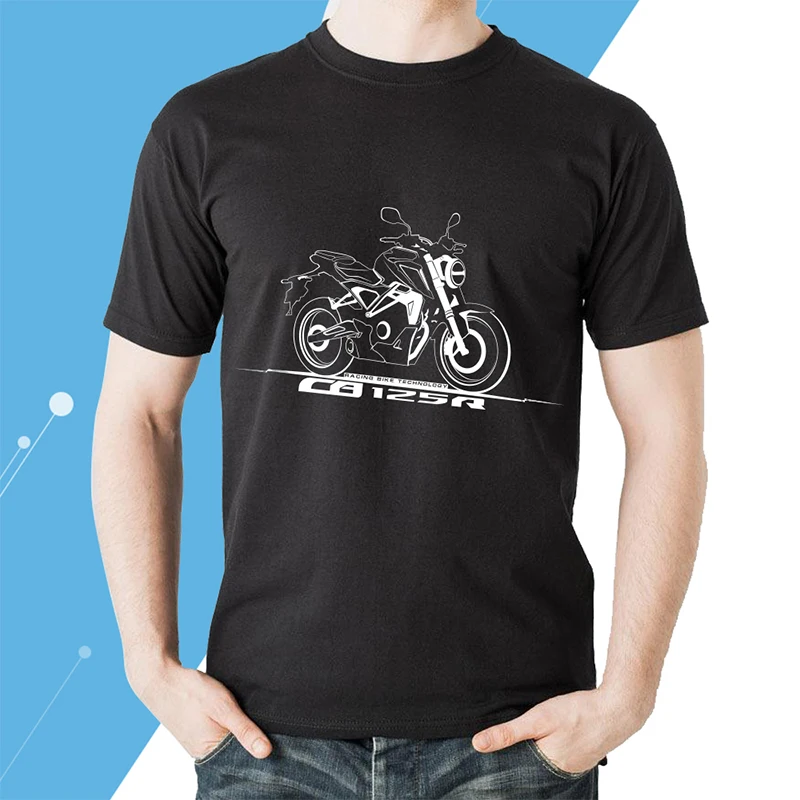 

KODASKIN T-shirt for Honda CB125R/CBR125 Motorcycle Raing Casual Cotton Tops Tee Shirt Men tshirt
