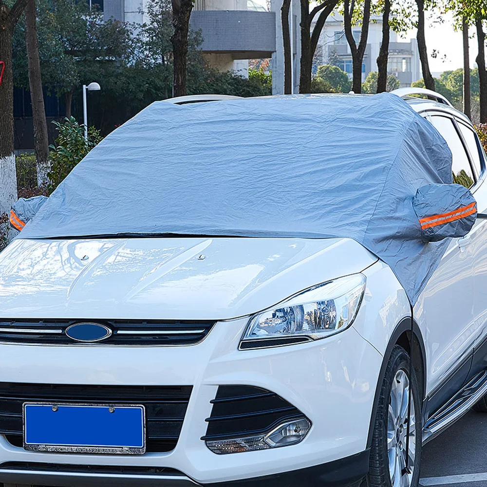 Car Half Covers Sunshade Styling Foil Waterproof Thicken Car Snow