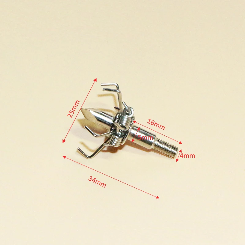 50 шт. 100 зерна Охота стрелки Broadheads стрел Сталь лапа точки серебро Цвет|hunting arrow