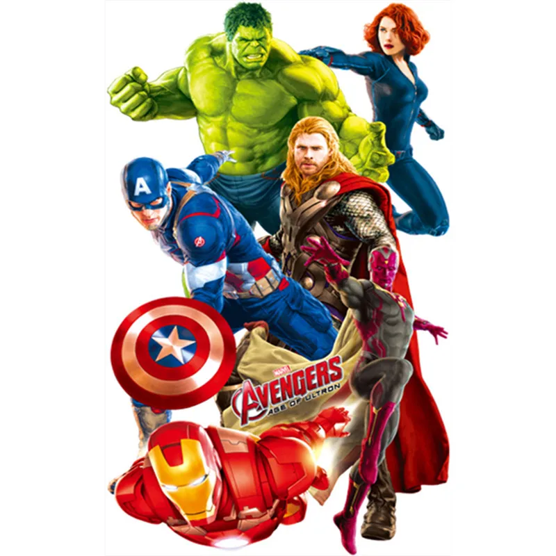 The Avengers de marvel cartel superhéroe figuras anime 3d pegatinas de