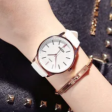 KEZZI Femmes De Mode Quartz Montres Lady Robe Montres Hommes Bracelet En Cuir Femme montres Femmes Horloges Reloj.