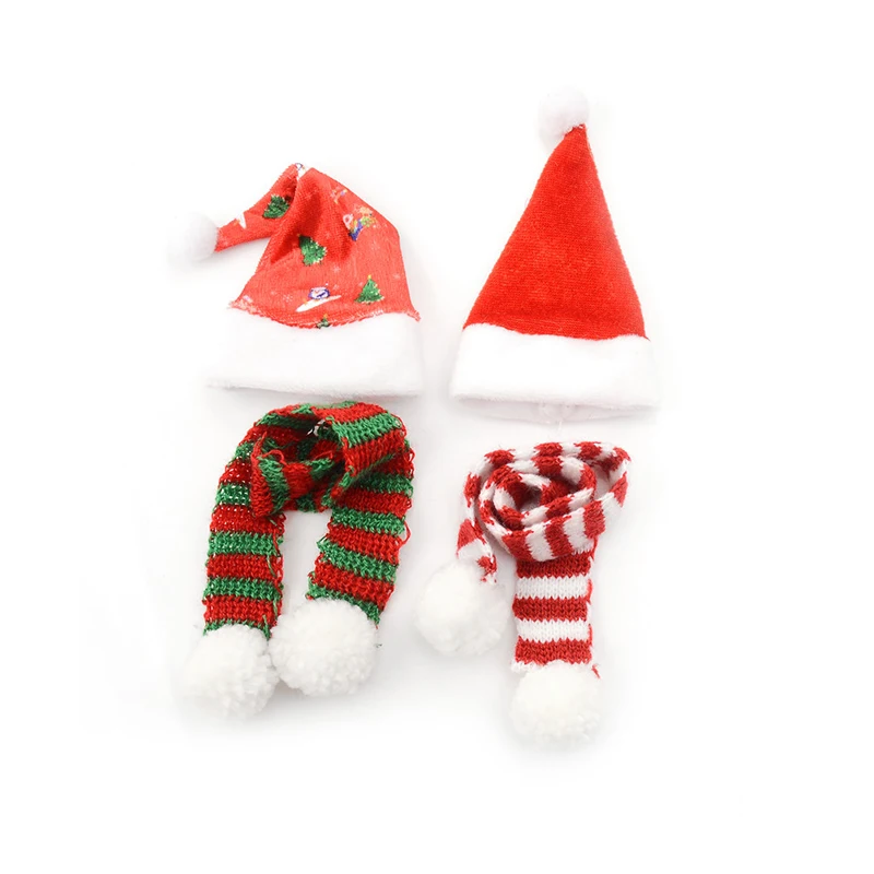 

1PCS Cute Fashion Hat Scarf For Doll Clothes Xmas Handmade Christmas Hat Scarf For Kid Gift 1/6 Doll Accessories