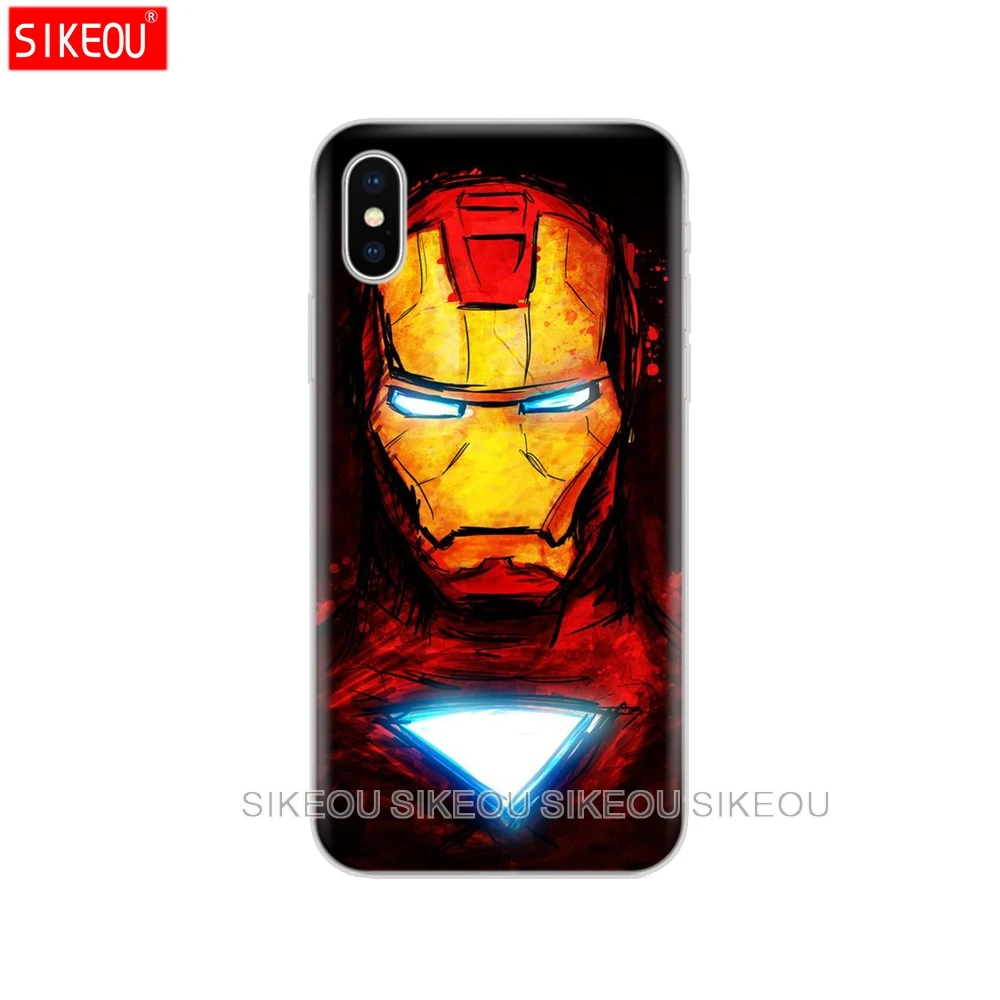 Чехол для iphone 5S, se 4 4S 6s 6 7 8 plus чехол для iphone X XS XR XS MAX чехол Marvel мстители супергерой Капитан Железный человек танос - Цвет: 10862