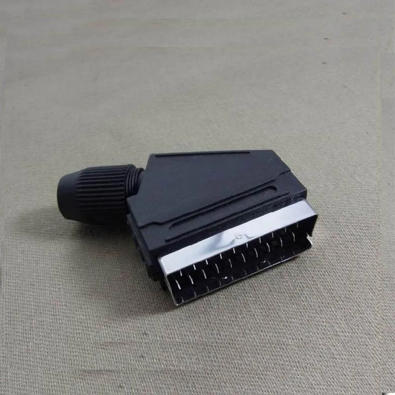 Wholesale 100pcs/lot High quality New European style 21PIN SCART DB male socket with 2 column