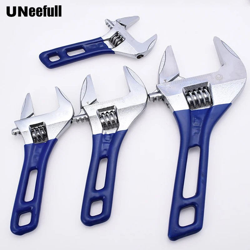 UNeefull Short handle large opening adjustable spanner,Bathroom spanner