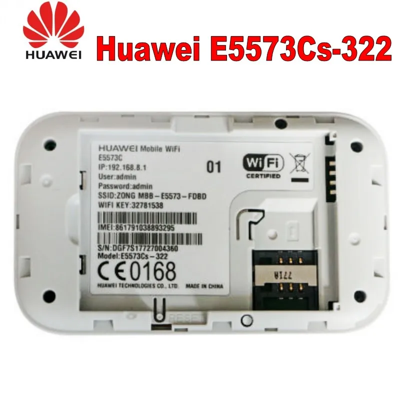 4G LTE Карманный роутер huawei E5573cs-322 разблокирован