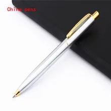 JINHAO 039 Платина из нержавеющей стали Кнопка Бизнес Офис Средний Ballpoint шариковая ручка новинка