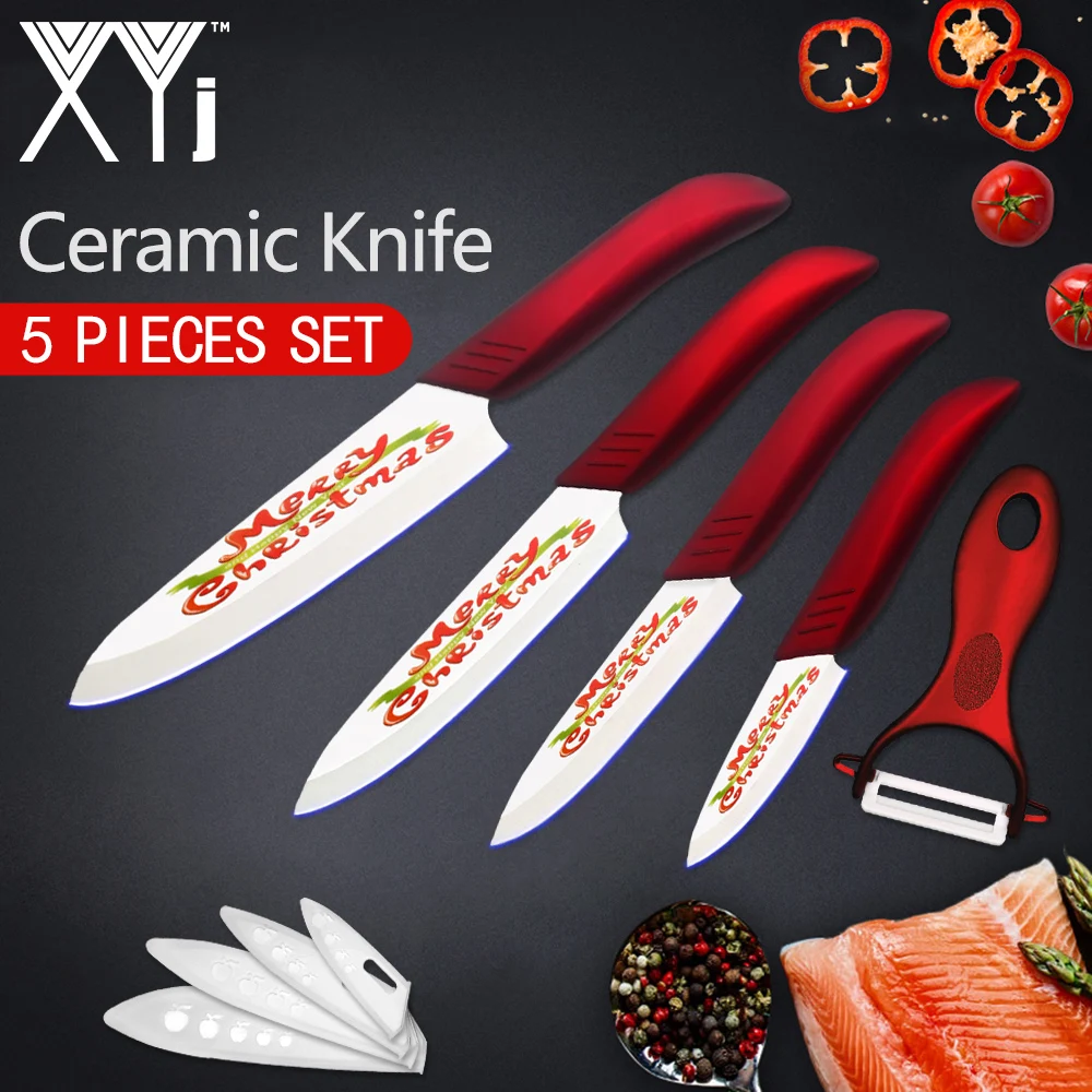 XYj Halloween Christmas Gift Kitchen Knives Ceramic Knife Zirconia