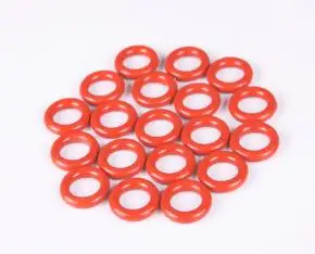 

20pcs wire diameter 3.1mm red silicone O-ring high temperature waterproof ring non-toxic seal outer diameter 55mm-59mm length