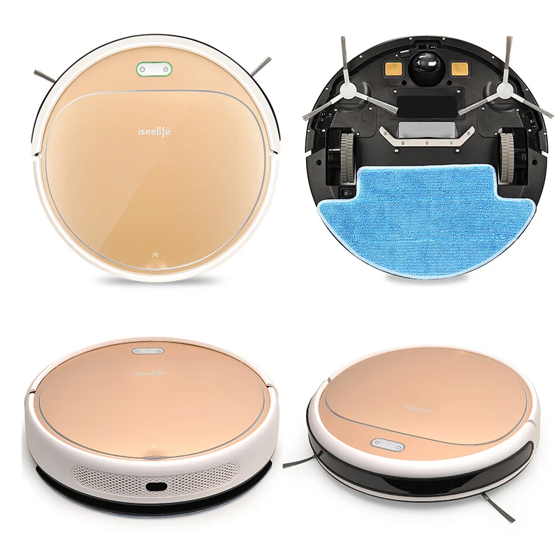  ISEELIFE 1300PA Smart Robot Vacuum Cleaner 2 in 1 for Home Dry Wet Water Tank Auto Charge PRO3S for - 32953485800