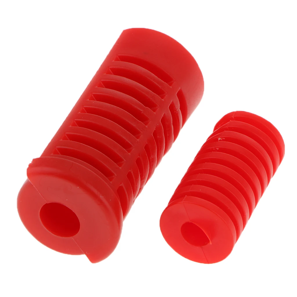 2 Pieces Motorcycle Gear Shift Shifter Lever Rod and Footrest Pedal Rubber Cover