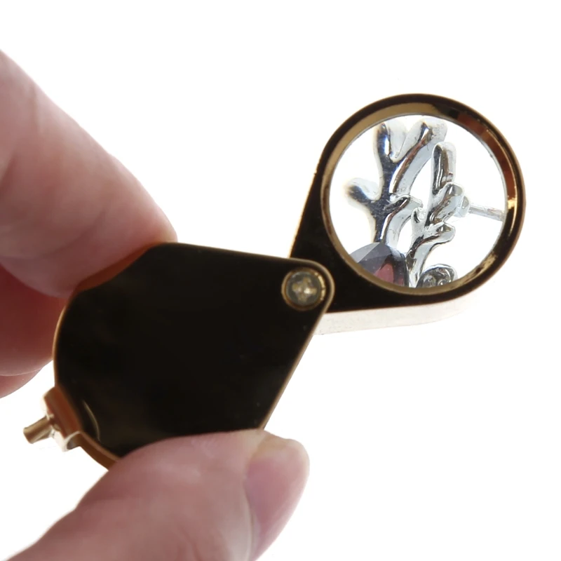 Портативная Лупа для глаз Jewelers, увеличительное стекло, ювелирные изделия с бриллиантом 30x21 мм