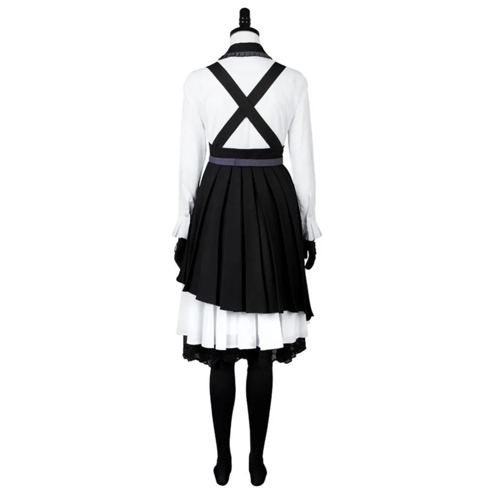 Danganronpa Косплэй убийство Harmony kirumi Тодзио Косплэй костюм горничной платье полный набор наряд на Хэллоуин Карнавальный Косплэй костюм