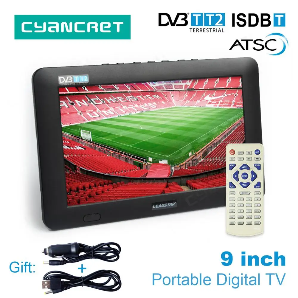 LEADSTAR 9 inch font b Portable b font font b TV b font DVB T2 ATSC