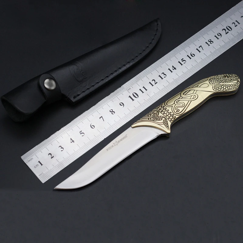 

9 Chrome 18 Mov Outdoor Straight Knife Camping Tools Knife Collection Of Knives Field Survival tools Non - folding Knife