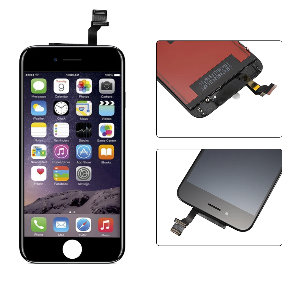 Самая низкая цена защита для сенсорного экрана IPhone 6 Plus ЖК дисплей с цифровым