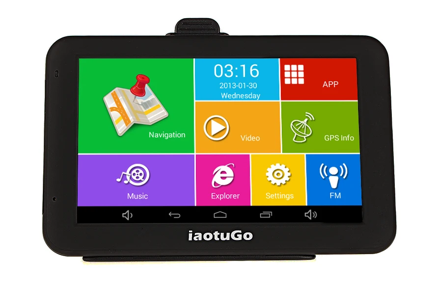 IaotuGo, 5 дюймов, Android, Автомобильный gps+ светодиодный, ночное видение, задняя парковочная камера, 512 М, 8 ГБ, четырехъядерный емкостный навигатор для грузовиков, Bluetooth AVIN