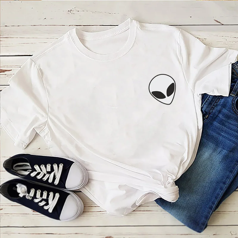 

2019 new T-shirt universal short-sleeved T-shirt Alien T-shirt outer space avatar TEES